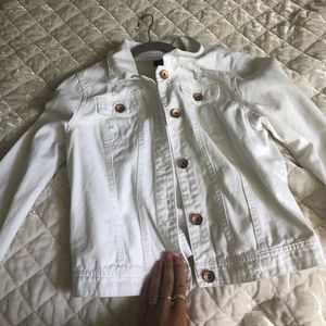 White denim jacket